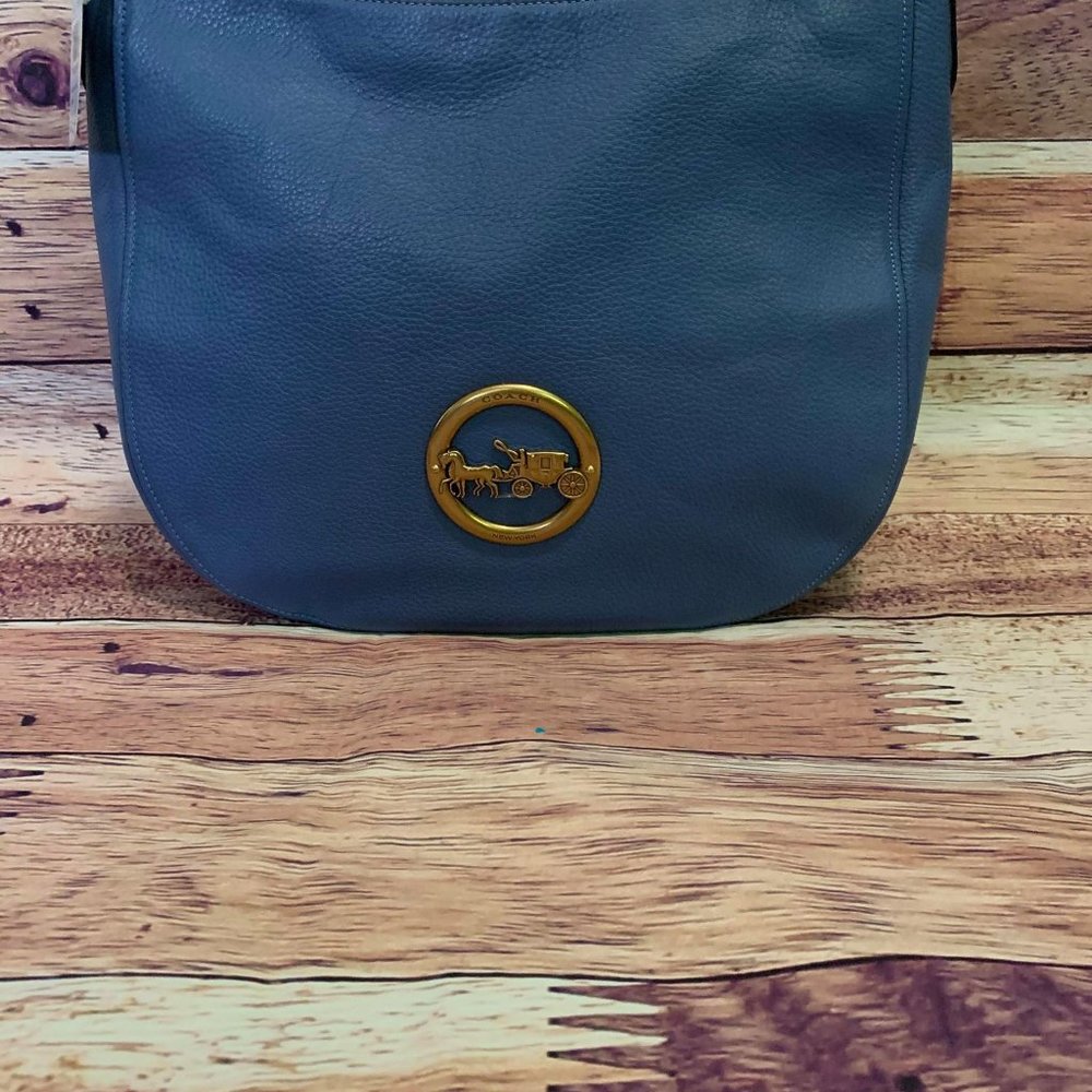 Coach new F31400 Pebble Leather Elle Hobo HW